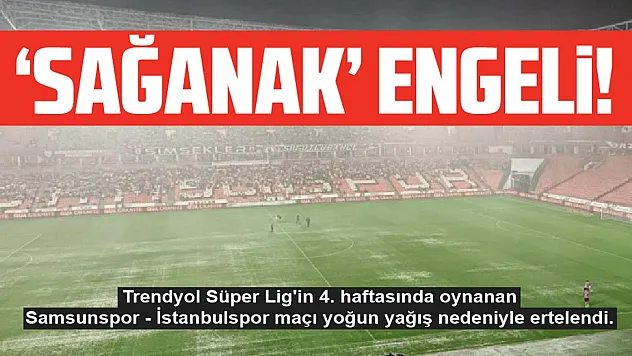 Maç Ertelendi!