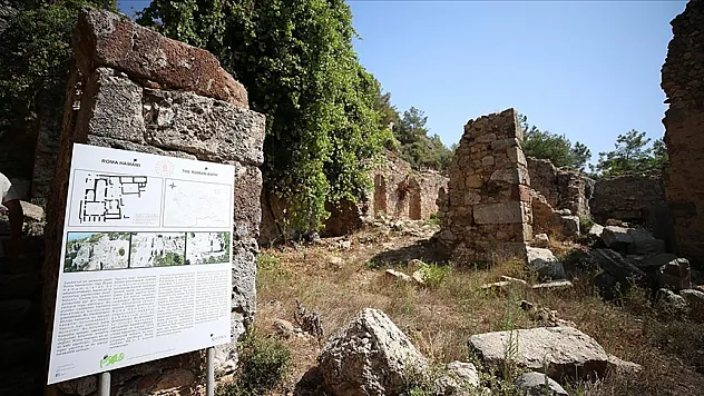 Alanya'daki Syedra Antik Kenti'nin orijinal gezi güzergahı ortaya çıkarılıyor