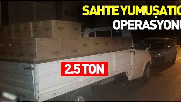 Samsun'da 2.5 ton sahte yumuşatıcı ele geçirdi