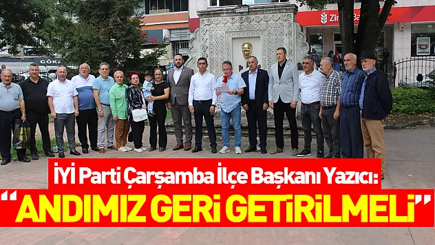 Yazıcı: 'Andımız geri getirilmeli'
