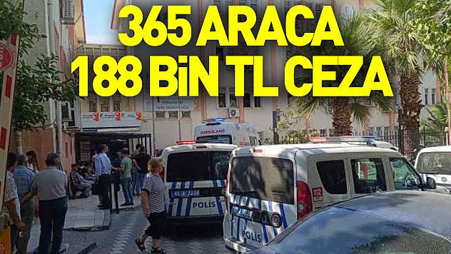 Bafra'da trafik denetimi: 365 araca 188 bin TL ceza