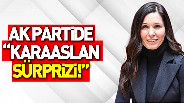 AK Partide 'KARAASLAN SÜRPRİZİ!'