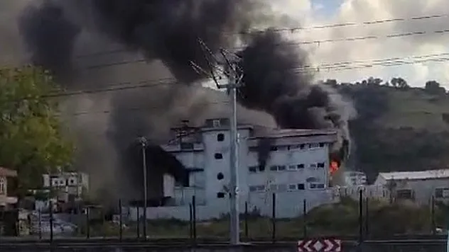 Samsun'da fabrika yangını