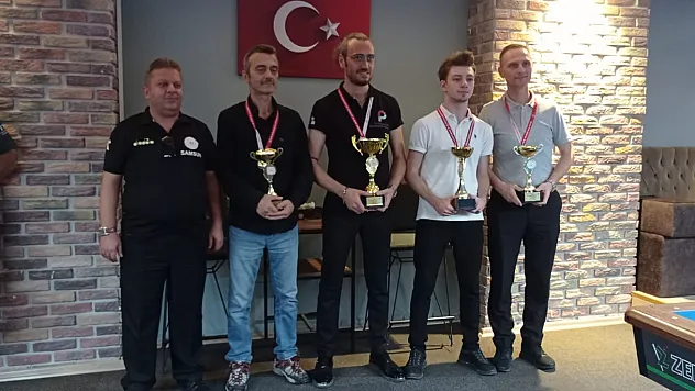 Samsun'da 3 Bant Bilardo İl Seçmeleri sona erdi