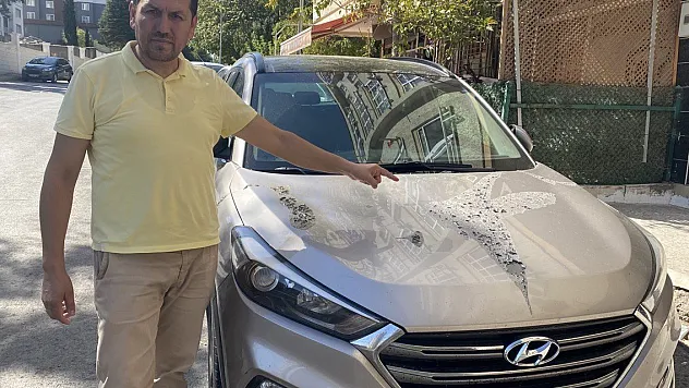 Gazetecinin aracına asitli saldırı