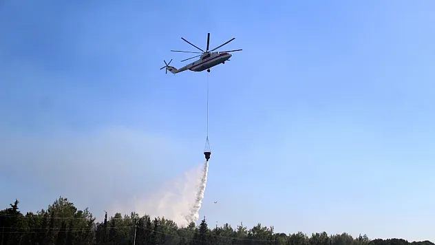 Tersanedeki tekneler alev alev yandı, ormana sıçrayan yangın söndürüldü