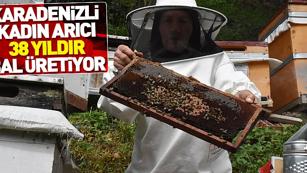 Karadenizli kadın arıcı 38 yıldır bal üretiyor