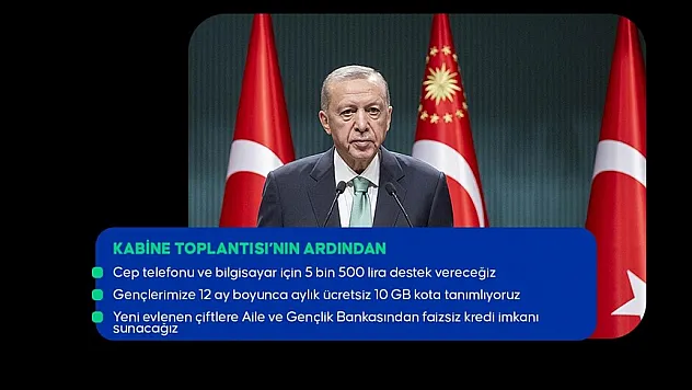 Cumhurbaşkanı Erdoğan'dan gençlere destek müjdesi