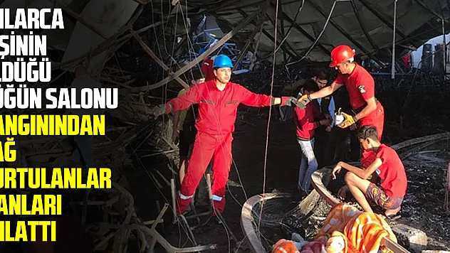 Onlarca kişinin öldüğü Musul'daki düğün salonu yangınından sağ kurtulanlar o anları AA'ya anlattı