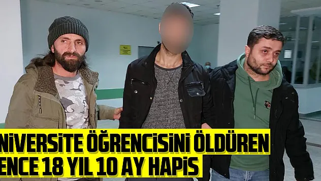 Üniversite öğrencisini öldüren gence 18 yıl 10 ay hapis