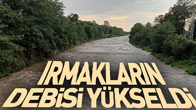 Samsun'da etkili olan sağanakta ırmakların debisi yükseldi