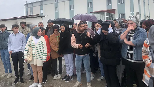 Samsun'da tekstil fabrikası işçileri eylem yaptı