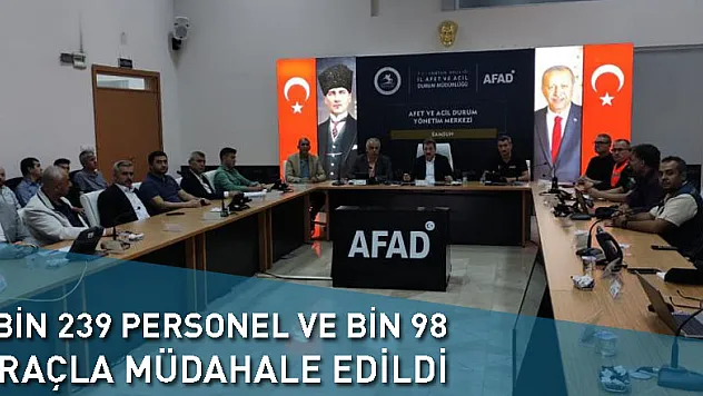 Devlet sele karşı seferber oldu: 2 bin 239 personel ve bin 98 araçla müdahale edildi