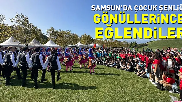 Samsun'da Çocuk Şenliği: Gönüllerince eğlendiler