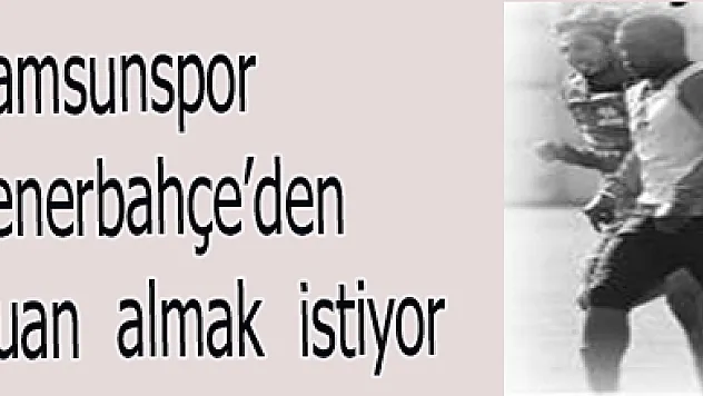 Samsunspor Fenerbahçe'den puan almak istiyor