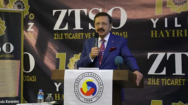 TOBB Başkanı Hisarcıklıoğlu, Zile TSO'nun 100. kuruluş yıl dönümü etkinliğine katıldı