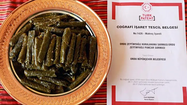 Ordu'da 'zeytinyağlı karalahana sarması' tescillendi