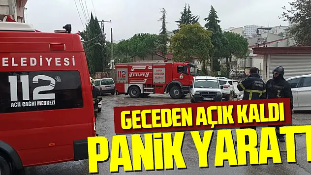 GECEDEN AÇIK KALDI PANİK YARATTI