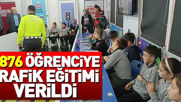 1.876 Öğrenciye Trafik Eğitimi Verildi
