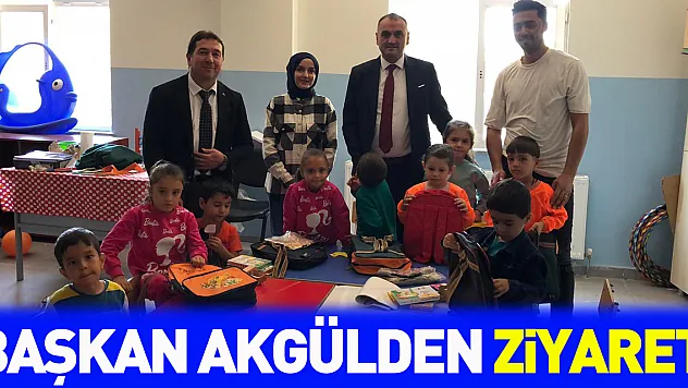 BAŞKAN AKGÜLDEN ZİYARET