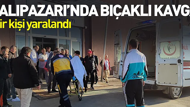 Salıpazarı ilçesinde çıkan bıçaklı kavgada bir kişi yaralandı