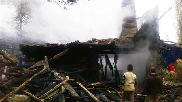 Samsun'da Ev Yangını