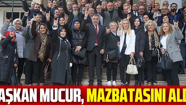 Başkan Burhan Mucur, Mazbatasını Aldı