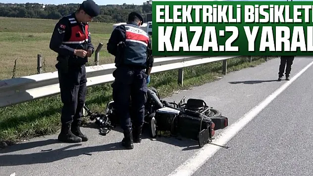 Elektrikli bisikletli kaza:2 yaralı