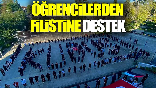 Öğrencilerden filistine destek
