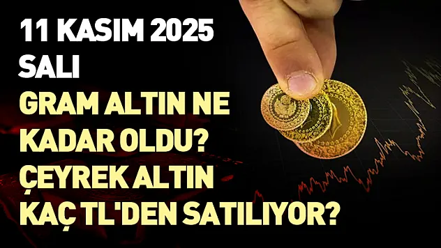 11 Kasım 2025 Salı gram altın ne kadar oldu? Çeyrek altın kaç TL'den satılıyor?