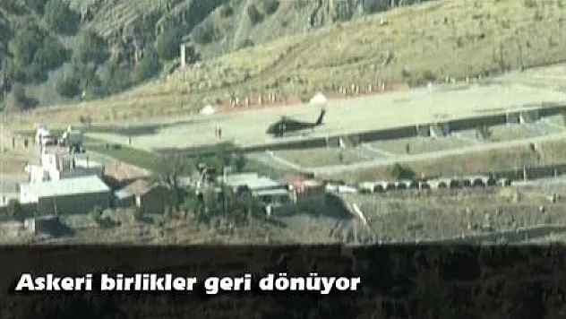 Askeri birlikler geri dönüyor