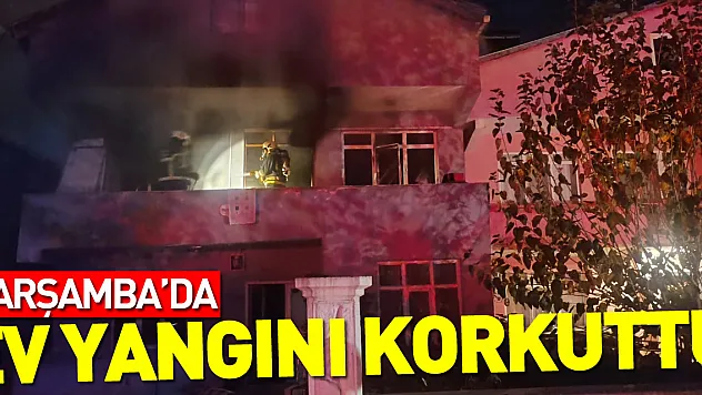Ev yangını korkuttu