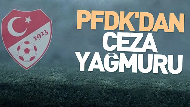 PFDK'dan Ceza Yağmuru