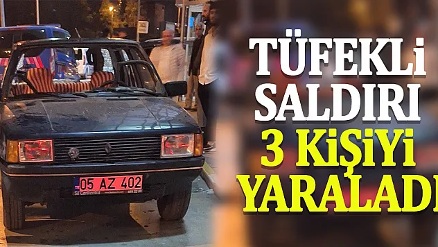 Pompalı tüfekli saldırı 3 kişiyi yaraladı