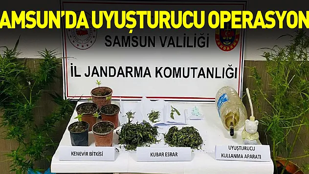 Samsun'da uyuşturucu operasyonu