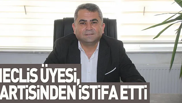 Meclis üyesi, partisinden istifa etti