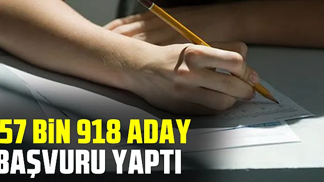 157 bin 918 Aday Başvuru Yaptı