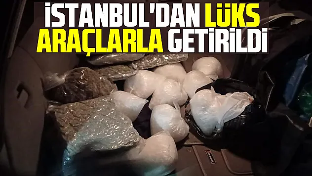 İstanbul'dan lüks araçlarla getirildi