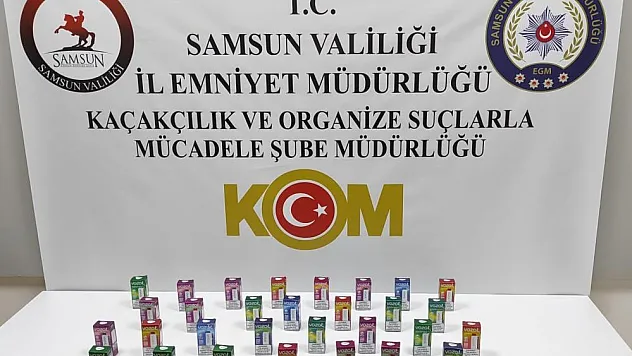 Gümrük kaçağı elektronik sigara ele geçirildi