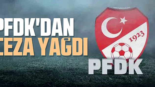 PFDK'dan ceza yağdı