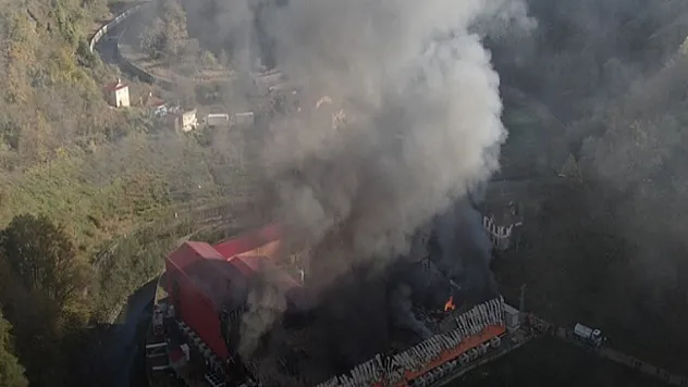 Balık tesisinde yangın