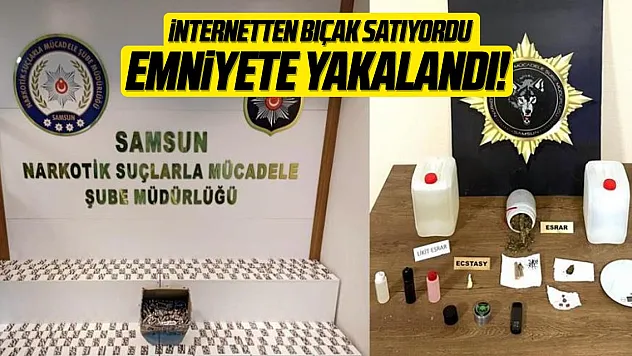 Bıçak satan şahsın evinde 88 bıçak ve kılıç ele geçti