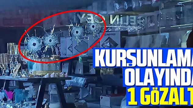 Kurşunlama olayında 1 gözaltı