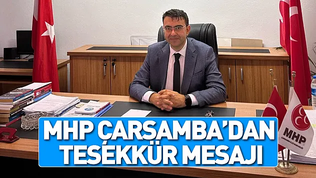 MHP Çarşamba'dan Teşekkür