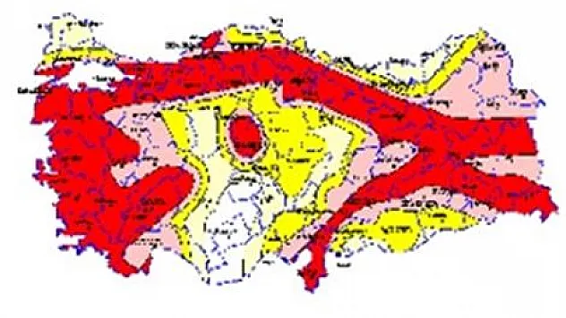 Türkiye'nin Yüzde 92'si Deprem Riski Altında