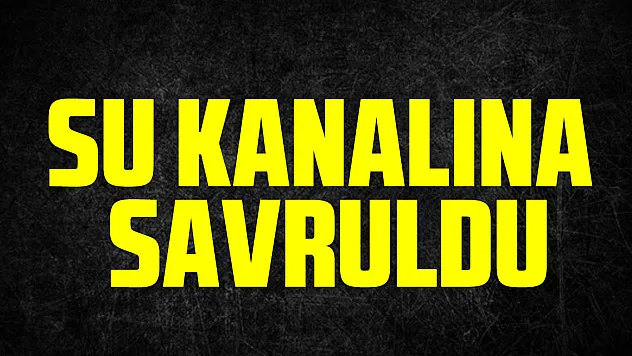 Su Kanalına Savruldu