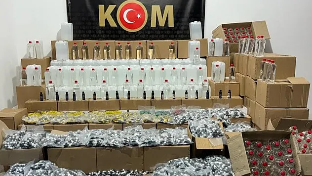 bin 599 litre etil alkol ele geçirildi