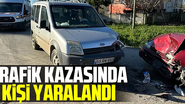 Trafik kazasında 2 kişi yaralandı