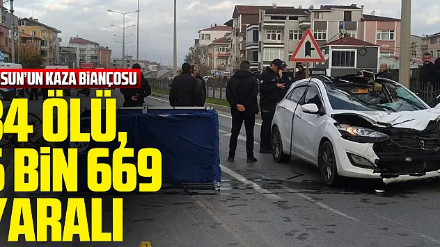 Kaza Bilançosu: 34 ölü, 6 bin 669 yaralı
