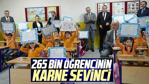 265 bin öğrencinin karne sevinci
